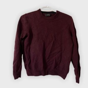 Burgundy 100% merino wool sweater